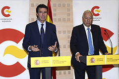 Los ministros Soria y García-Margallo 